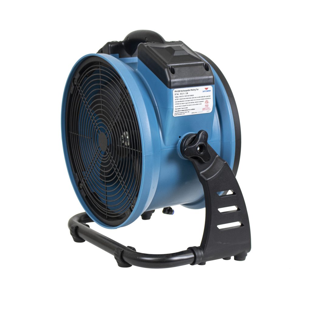 Xpower Fm-65b Multi-purpose Battery Powered Misting Fan And Air 