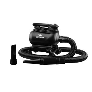 XPOWER A-12 Professional Car Dryer Blower - 2 Heat Settings, Mobile Dock w/ Caster Wheels