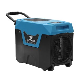 XPOWER XD-90L Commercial LGR Dehumidifier - R32 Refrigerant, 85 PPD / 145 PPD, Automatic Purge Pump, Drainage Hose, Handle and Wheels